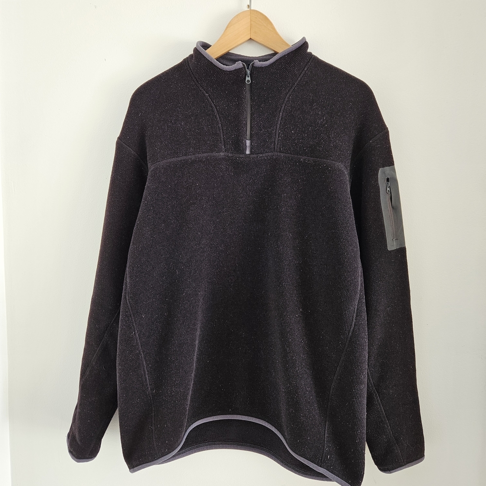 Vintage Arcteryx Sweater 1/4 Zip Fleece Pullover Mens Large Made In Canada